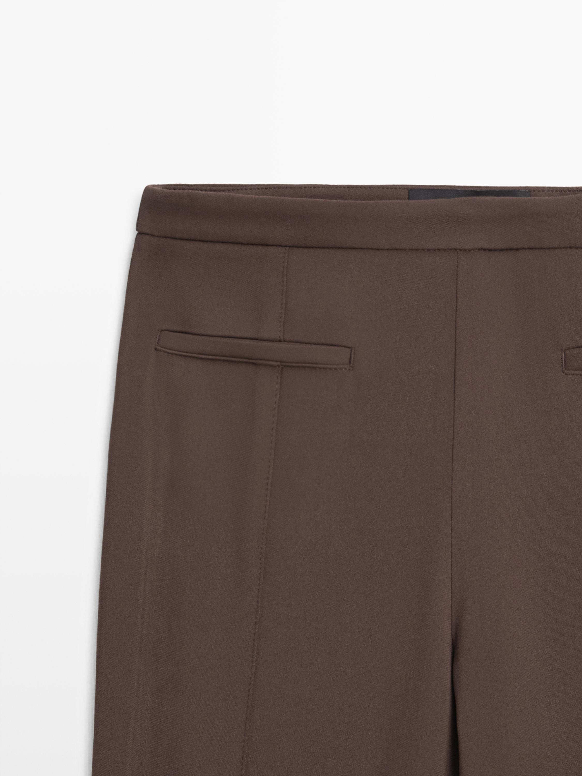 Pantalon flare poche